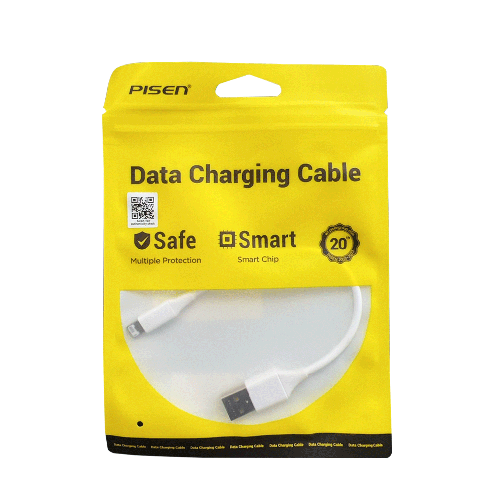 0.5M Lightning to USB-A Cable USB Charging Cable Mr white AL05-500 PISEN