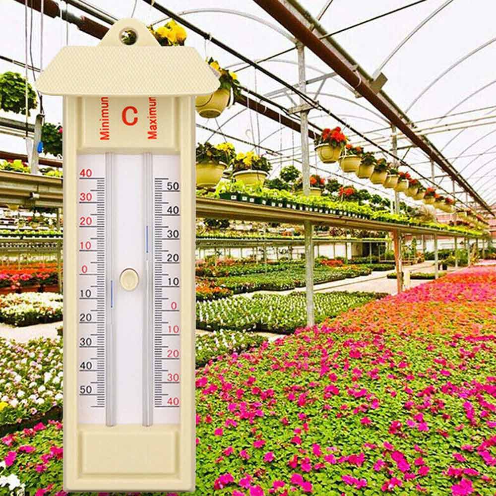 -40 to 50℃ Greenhouse Max-Min Press Thermometer Home Temperature Monitor Tool